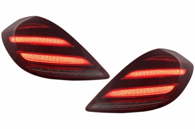 Stopuri Full LED Mercedes S-Class W222 (2013-2017) Semnalizare Dinamica Facelift Design Performance AutoTuning foto