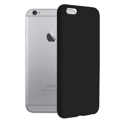 Husa pentru iPhone 6 Plus / 6s Plus, Techsuit Soft Edge Silicone, Black foto