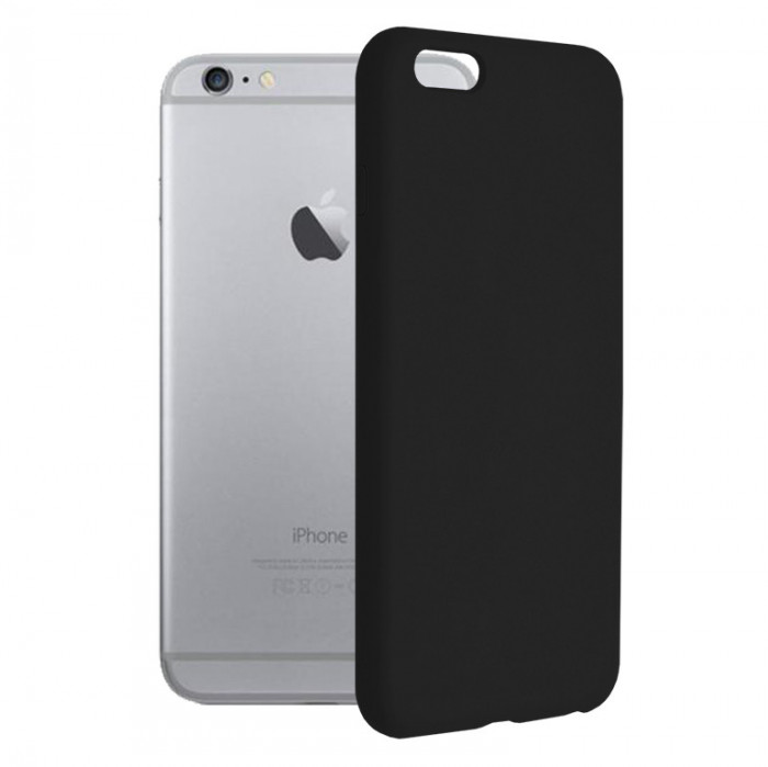 Husa pentru iPhone 6 Plus / 6s Plus, Techsuit Soft Edge Silicone, Black