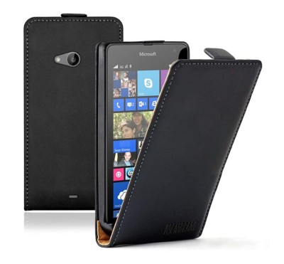 Husa Telefon Vertical Book Microsoft Lumia 535 Black BeHello foto