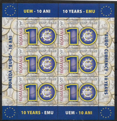 2009-LP 1825a-10 ani de la introducerea monedei EURO-minicoala de 6 marci foto
