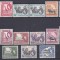 DB1 Colonii KUT Kenya Uganda Tanganika 1954 QEII Fauna Africana Elefanti Girafa Leu 15 v. MNH 15c cu si fara punct