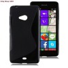 Husa Silicon S-Line Neagra Microsoft Lumia 540 - Protectie Flexibila