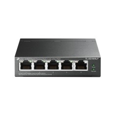 SWITCH PoE TP-LINK 5 porturi Gigabit (4 PoE+), IEEE 802.3at/af, 40W maxim total, carcasa metalica &amp;quot;TL-SG1005LP&amp;quot; (timbru verde 2 lei) foto