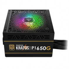 Sursa Gamdias Kratos P1 Bronze 650W, iluminare RGB, 80 PLUS Bronze (Negru)