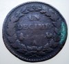 G.246 FRANTA 1 UN DECIME 10 CENTIMES LAN 7? A 1798-1799, Europa, Cupru (arama)