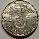 Germania Nazista 2 reichsmark 1938 D argint, Europa