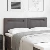 VidaXL Tăblie cap cu lumini cu bandă LED Pe perete Gri 144 cm PVC 42007303