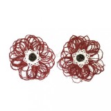 Flori din iuta, diametru 9-10 cm - model 3