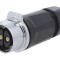 Mufă Circulară 28mm 2 PIN Aurită 50A
