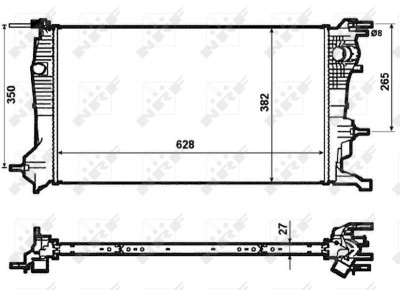 NRF 53963 Radiator, racire motor foto