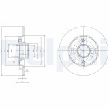 DELPHI BG9022RSC Disc frana
