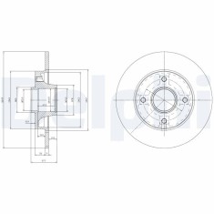 DELPHI BG9022RSC Disc frana