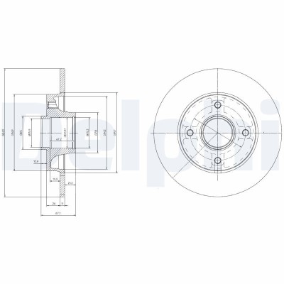 DELPHI BG9022RSC Disc frana foto