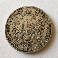 Austria - 1 Florin 1884 - Argint foto