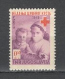 Iugoslavia.1949 Marci de binefacere Porto-Crucea Rosie SI.678