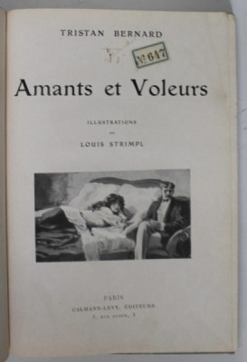 AMANTS ET VOLEURS par TRISTAN BERNARD , illustrations de LOUIS STRIMPL , 1910 foto