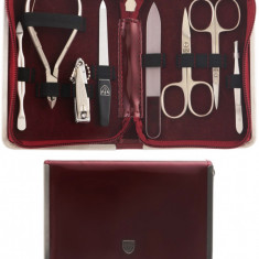 Set profesional pentru manichiură model 5234 D N-MATT Solingen Toolbox Husa pensete Pilă Foarfece