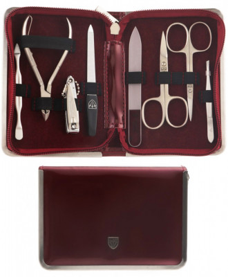 Set profesional pentru manichiură model 5234 D N-MATT Solingen Toolbox Husa pensete Pilă Foarfece foto