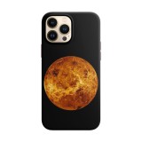 Husa compatibila cu Apple iPhone 13 model Orange Moon, Silicon, TPU, Viceversa