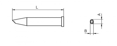 XT GW1 L&amp;Ouml;TSPITZE 2,3MM WELLER T0054471299 WELLER foto