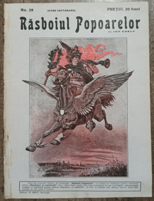 Rasboiul Popoarelor, Ion Gorun// anul I, no. 28