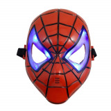 Masca IdeallStore&reg;, Spiderman Infinity War, plastic, marime universala, tehnologie LED