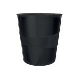 Cos hartie plastic partial reciclat si reciclabil negru 15 L Leitz Recycle Cos hartie plastic negru 15 L Leitz Recycle