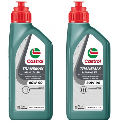 Pachet 2 litri ulei Castrol Transmax pentru cutie de viteze manuala EP 80W-90 foto