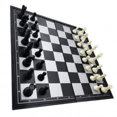 Set joc de Sah, MS-2018, cu piese magnetice, tabla metalica, suprafata 315 x 315 mm, in cutie