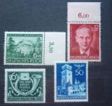 Germania Al Treilea Reich Peter Rosegger Tag der Briefmarke Generalgouvernement Lot 4 Marci -A666