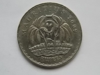 5 RUPEES 2009 MAURITIUS foto
