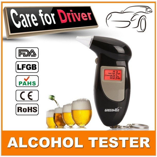 Alcool tester digital negru, 5 rezerve ( mustiucuri )