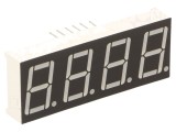 Afișaj LED 7 segmente 4 digiți, verde