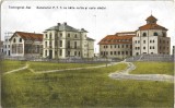 CP1125N Techirghiol-Sat, Sanatoriul PTT cu băile calde și noile clădiri, carte poștală