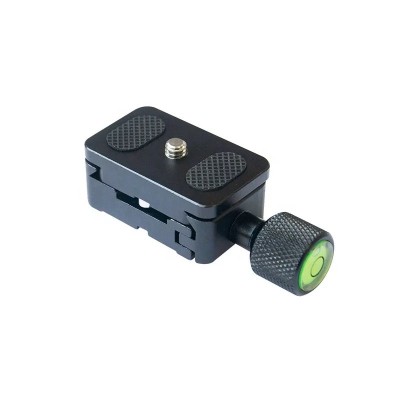 Patina si placuta quick release cu filet 1/4 pentru trepied si monopied cu cap sferic, marca THD, compatibilitate prindere Arca Swiss foto