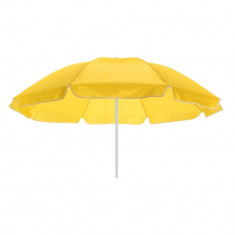 Umbrela de plaja 145 cm, galben, Everestus, UP10SR, metal, poliester, saculet de calatorie inclus foto