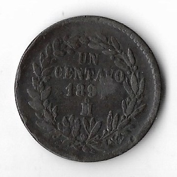 Moneda 1 centavo 1891 - Mexic