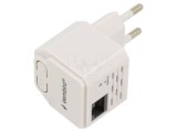 Repeater WiFi RJ45 Schuko Albă