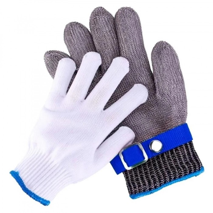 Manusa anti-taiere macelarie din plasa otel inoxidabil, XL