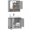 VidaXL Set mobilier de baie, 2 piese, gri sonoma, lemn prelucrat 3300918