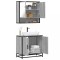 vidaXL Set mobilier de baie, 2 piese, gri sonoma, lemn prelucrat 3300918