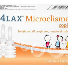 Microclisme pentru copii 4Lax, 6 unidoze, Solacium