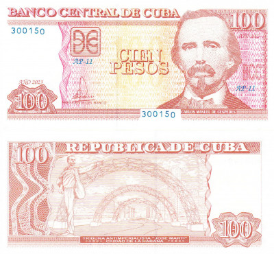 Cuba 100 Pesos 2023 P-New UNC foto