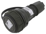 Conector alimentare AC mamă 2P PE 250VAC 16A verde