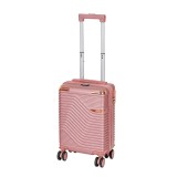 TraveLux Urban &ndash; bagaj de m&acirc;nă cu carcasă rigidă și roți detașabile, 40x29x19 cm, roz somon