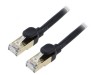 Patch cord F/UTP 0,5m 28AWG PVC negru, Baseus