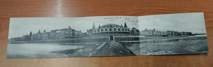 AMS @ - CP tripa OSTENDE PANORAMA, 1920, expediata doctorului Emil Prodanciuc vicepresedintele tribunalului Cernauti Bucovina, SUPERBA