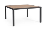 Cumpara ieftin Masa aluminiu gri antracit maro Hilija 136x136x75 cm