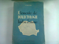 Elemente de Dialectologie a limbii romane - I. Coteanu foto